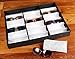 Juvale 18 Slot Sunglasses Organizer for Women and Men, Eyeglass Storage Case with Clear Lid for Multiple Pairs of Glasses (18.5 x 14.25 In)