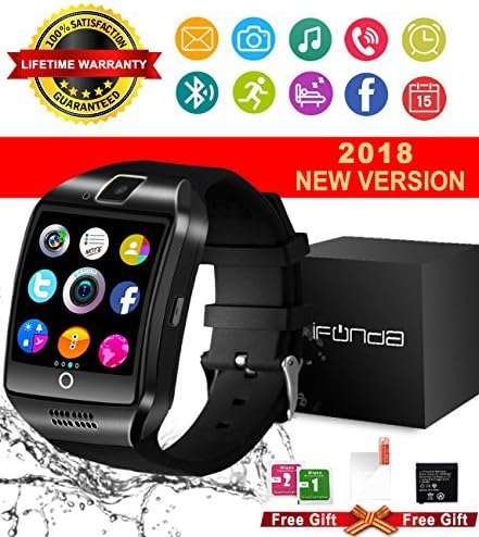 Bluetooth Smart Watch with Camera, Touch Screen Smart Watches Unlocked Watch Cell Phone with Sim Card Slot,Smart Wrist Watch,Waterproof Smartwatch for Android Samsung iOS iPhone 7 6S Men Women Kids
