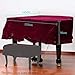 an-do-er Grand Piano Pleuche Bordered Dust Protective Cover Cloth