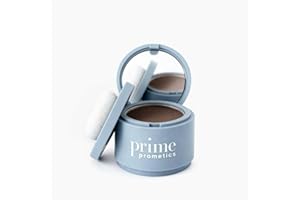 Prime Prometics Instant Coverage Hairline Powder for Mature Women – Covers Grays, Roots & Thinning Areas – Water & Sweat-Resistant – Natural, Fuller-Looking Hairline (Brunette)
