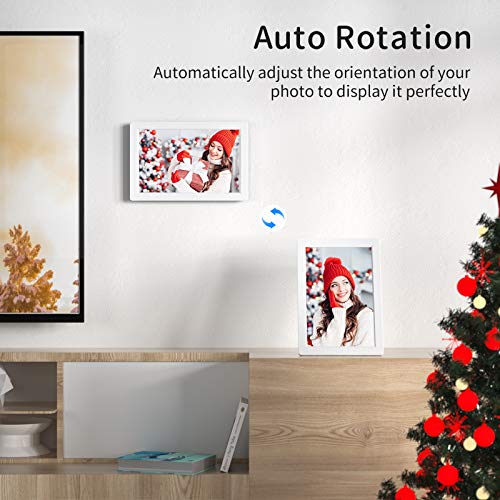 Digital Picture Frame with Bluetooth, Arafuna Touch Screen 10 inch IPS Smart WiFi Electronic