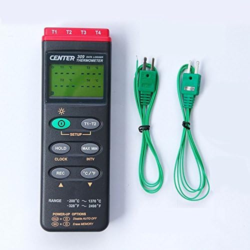 Thermoelement digital thermometer K 4 channel sensor LCD display CENTER309