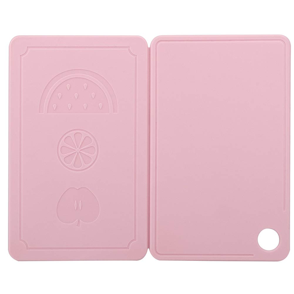 Cutting Board ,Foldable Chopping Board Non Slip Mincing Board Kitchen Accessories 25x20cm PP Kitchen Chopping Board (Princess Pink)