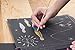Rainbow Scratch Paper Sheets with Wooden Styluses (50 Sheets + 5 Pens)