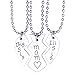 O.RIYA Mother Daughter Necklace Gift Set , Big Sis Lil Sis Mom Jewelry Necklace Stainless Steel (Grey)