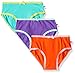 ZOOCCHINI Girls Organic Panty Set - Calypso Multi, Ages 2 to 6 Years, 100% Organic Cotton, 3 Pack
