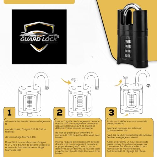 Strong and Improved Universal Trailer Lock - High Quality Durable Over Time Lock - Free Tow Ball Cover - Trailer Lock Motorcycle, Caravan, Car Hitched and Unhitched