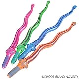 Fun Express Large Inflatable Snake Swords - 27 inches - 12 Piece Pack