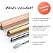 Eco-Pals | Collapsible Straw, Reusable Straws with Case Stainless Steel Metal Straws Folding Straw Drinking +1 Cleaning Brush (Rose Gold)