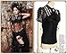 Steampunk Retro Punk Brocade Gothic Emo Womens Clothing Shopping Tee Shirt Tops, Large, Black