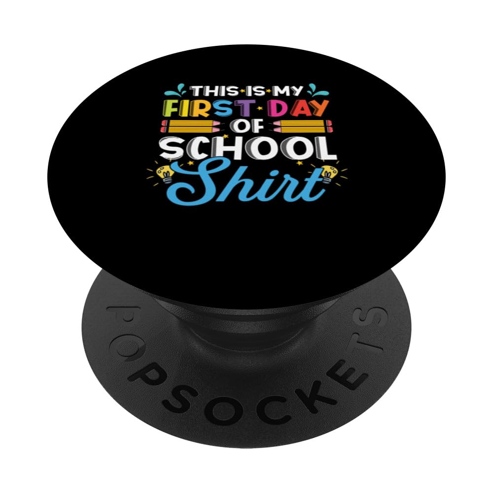 This Is My First Day Of School Outfit | Teachers Students PopSockets Swappable PopGrip