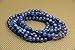 Amandastone Natural Blue Cyanite Crystal 6mm Round Beads Stretch Bracelet 7 Inch