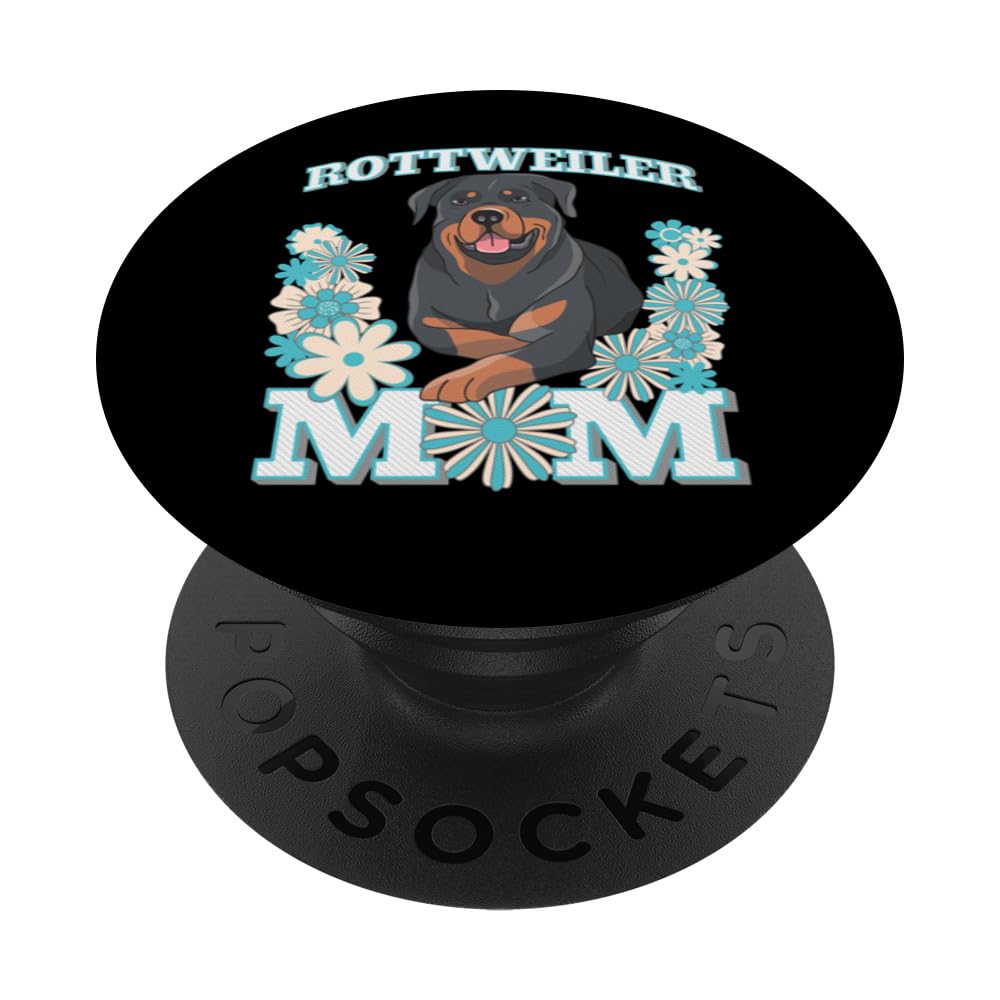 Rottweiler Mom Dog Design PopSockets Swappable PopGrip