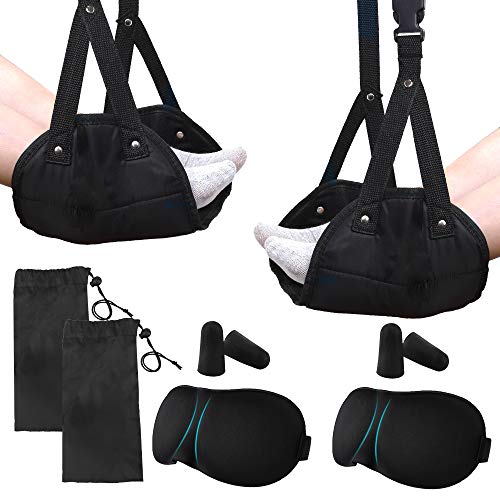 Buy Outkitkit 2 Pack Foot Hammock, Travel Airplane Portable Foot Rest