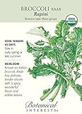 Broccoli Raab Certified Organic Heirloom Seeds 350 Seeds