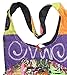 KayJayStyles Sun Moon Hippie Boho Slouch Bag Sling Nepal Cross Body Bag (Purple)