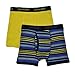 Calvin Klein Boys 2 Pack Black & Yellow Stripe Print Boxer Briefs