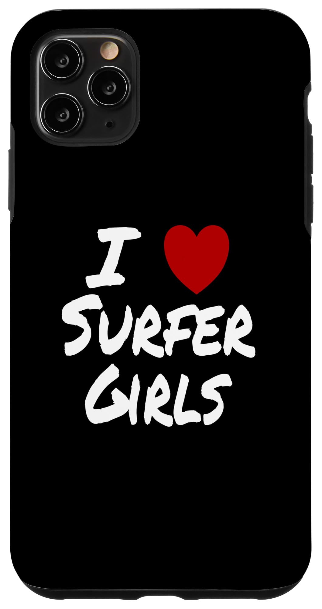 iPhone 11 Pro Max I Heart (Love) Surfer Girls Beach Attraction Summer Ocean Case