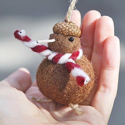 Kiwi bird Christmas ornament, Kiwi bird miniature, kiwi bird figurine, felt Christmas ornament