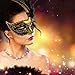 Venetian Masquerade Masks Mardi Gras Costume with Feather Flowers