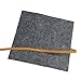 Starsource 2 Pcs-Fashion Roll Up Wool Felt Pencil Case Storage Holder Pouch Makeup Cosmetic Brush Holder Bag