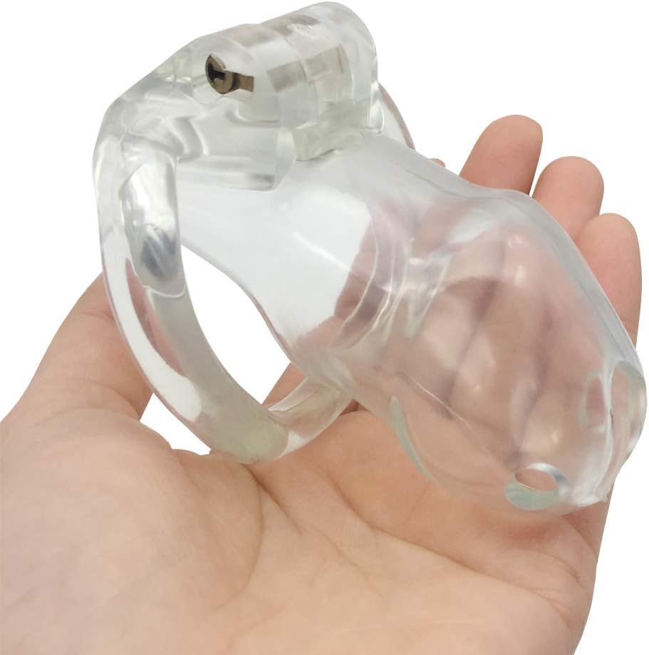 Resin Toy Your Boy Can T Free From This Sturdy Setting With D E V Ices Ch A S Tǐty Device Short L ǒ C K M ǎ L E Clear M E N Small C A G E Transparent Amazon Ca Health Personal Care