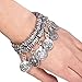 Lowpricenice(TM)Hot Turkish Jewelry Bohemian Ethnic Vintage Silver Coin Bracelet Anklet
