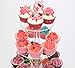 4 Tiers Round Cupcake Stands- Acrylic Glass Round Cupcake Stand- Cupcake Stand- Dessert Stand
