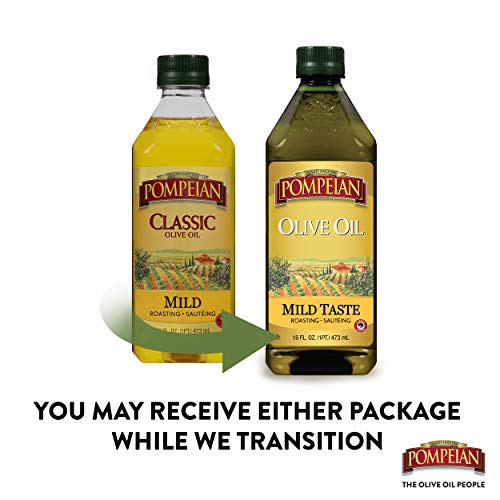 Pompeian Mild Taste Olive Oil, Mild Flavor, Perfect for Roasting