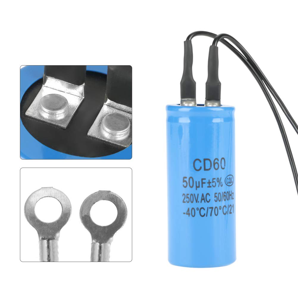 Condensateur De Démarrage Moteur CD60 – 130-156µF 250V – Pour Compresseur, Clim, Lave-linge