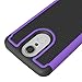 for LG Aristo Case, LG Phoenix 3 Case, LG Fortune Case, LG Rebel 2 LTE Case, LG Risio 2 Case, LG K8 2017 Case, OEAGO [Shockproof] Hybrid Dual Layer Defender Protective Case Cover (Purple)