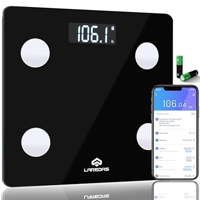 2021 Upgrade】Bluetooth Body Fat Scale-23 Body Composition Analyzer Smart BMI Digital Scale-High Precision&amp;Auto Recognition Wireless Body Weight Scale with Smartphone App(396lb 10YEARS Free-Return