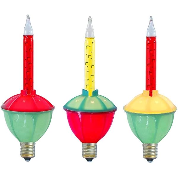 Amazon Com Celebrations Lighting C7 Replacement Bubble Light Bulbs 3 Pack Multicolor Replacement String Lights Garden Outdoor