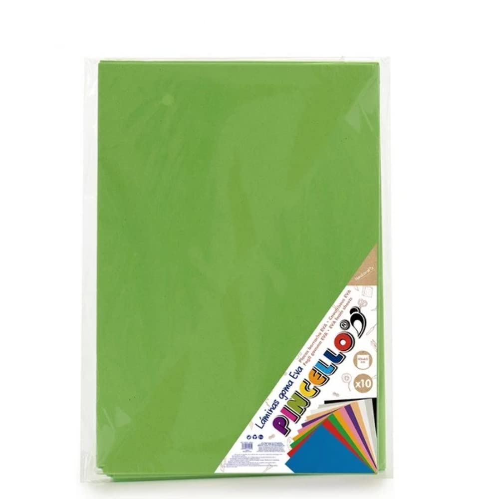 Pincello S3600181 Green Paper, EVA Rubber, 65 x 0.2 x 45 cm, 10 Pieces