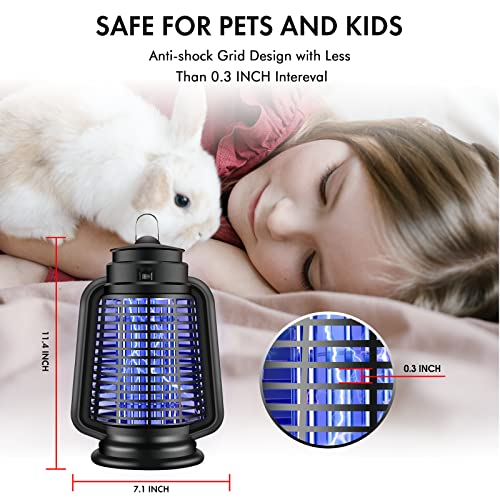 ICFPWR Bug Zapper Outdoor, 18W Powerful Electric Fly Traps Outdoor for