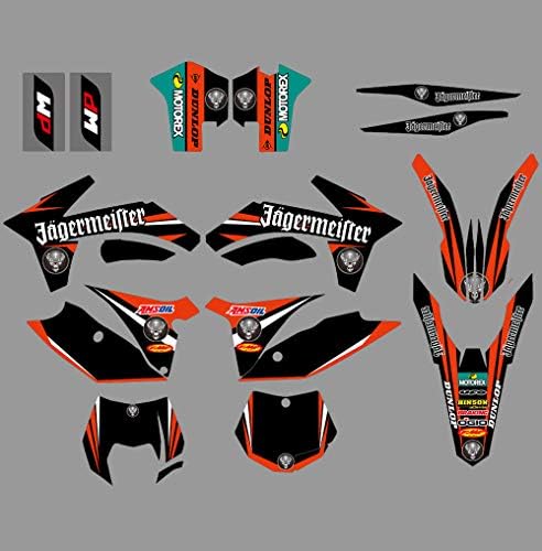 Motorcycle Graphic Background Decal Sticker Kit For Ktm Sx Sxf Xc Xcw Xcf Xcfw Exc 125 150 200 250 350 450 500 2011 2013 Buy Online At Best Price In Uae Amazon Ae