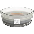 WoodWick Ellipse Scented Candle, Warm Woods Trilogy, 16oz | Up to 50 Hours Burn Time