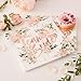 Ginger Ray Team Bride Floral & Rose Gold Foiled Bachelorette Party Paper Napkins 16 Pack