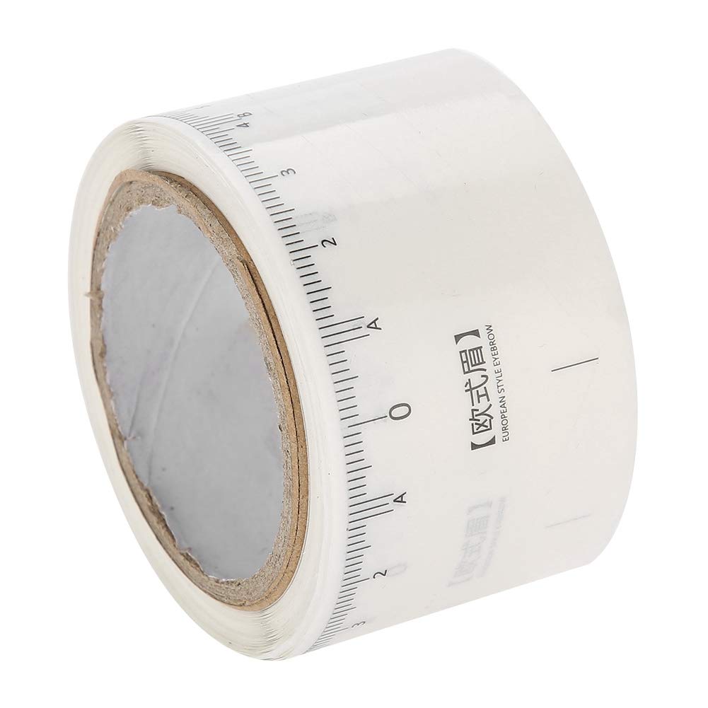 Sonew Eyebrow Stencils, Eyebrow Ruler, 50pcs Eyebrow Ruler Sticker, Adhesive Eye Brow Grooming Permanent Shaper Tattoo Stencil