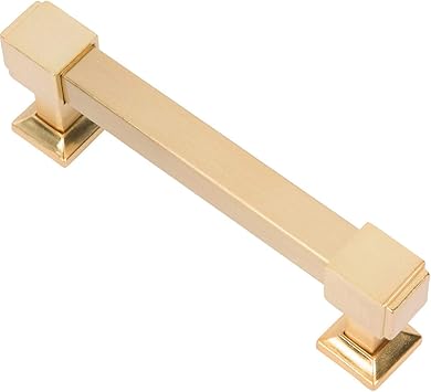 Southern Hills Brushed Brass Drawer Pulls 4 Inch Screw Spacing