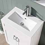 BELOFAY 500mm Floor Standing Vanity Unit with Basin Crawley White view 5