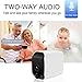 Wireless Security Camera, DC‘House 1080P WiFi Battery Security Camera with Two-Way Audio, IR Night Vision,PIR Motion Sensor & TF Card Socket, Indoor/Outdoor Security Camera