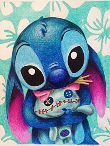 5D Diamond Painting New Arrives Cartoon Cross Stitch Lilo & Stitch Diamond Embroidery Picture Anime Mosaic Kids Decor Gift 30 * 40CM Square