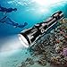 BlueFire Super Bright 1000LM CREE XM-L2 Scuba Dive Diving Flashlight 100m Underwater Torch Waterproof Submarine Light Scuba Safety Lights(Without Battery)