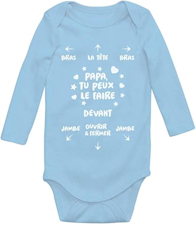 Green Turtle Papa Tu Peux Le Faire Cadeau Pour Papa Body Bebe Manche Longue Amazon Fr Vetements Et Accessoires