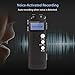Voice Recorder, 8GB Digital Audio Sound Recorder Dictaphone, Digital Voice Activated Recorder with MP3 Player,High-sensitivity Dual Microphone, Multifunctional Rechargeable recorder for Lectures