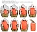 MARCHWAY Floating Waterproof Dry Bag Backpack 5L/10L/20L/30L/40L, Roll Top Sack Keeps Gear Dry for Kayaking, Rafting, Boating, Swimming, Camping, Hiking, Beach, Fishing (Orange, 10L)
