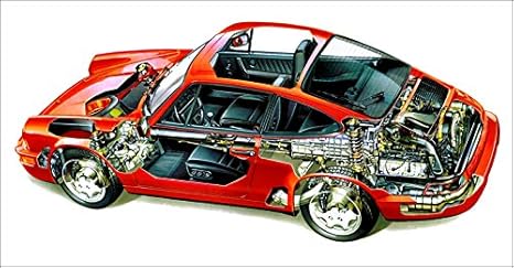 p Motorsport Porsche 911 Carrera 4 964 Cutout Xxl One Piece Not Sections Over 1 Meter Wide Poster Art Print Uk Seller Same Day Shipping Amazon Co Uk Kitchen Home