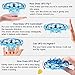 Mini Drones for Kids & Adults, RC UFO Helicopter with LED Lights, Hand Operated Easy Indoor Outdoor Small Orb Flying Ball Drone Toys Gifts for Beginners, Boys & Girls(Blue)