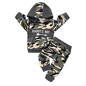 Haokaini Met capuchon, kanten hemd-broekuitrusting voor baby’s en peuters, 2 stuks